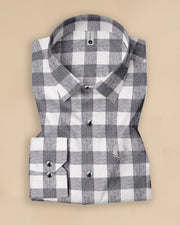 Metro Gingham Elite Cotton-Linen Shirt