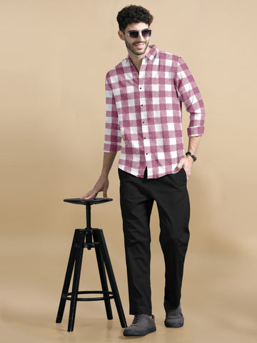 Metro Gingham Elite Cotton-Linen Shirt