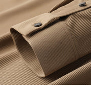 Wrinkle-Resistant Stripe Textured Pique Polo