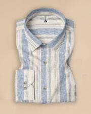 Linear Luxe Cotton-Linen Shirt