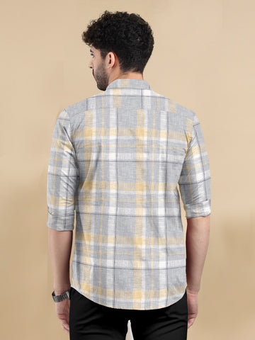 VistaChecks Cotton-Linen Shirt