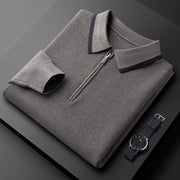 Textured half-zip Polo