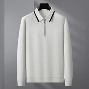 Textured half-zip Polo