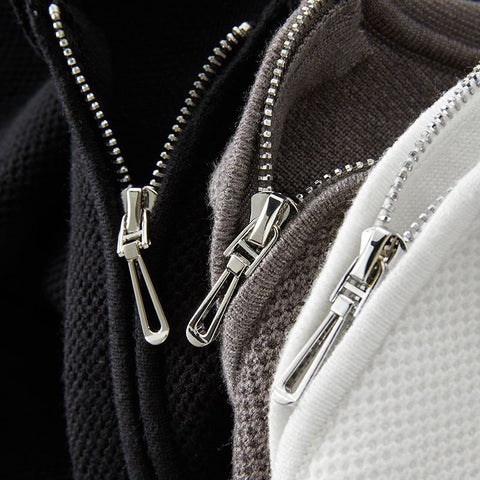 Textured half-zip Polo