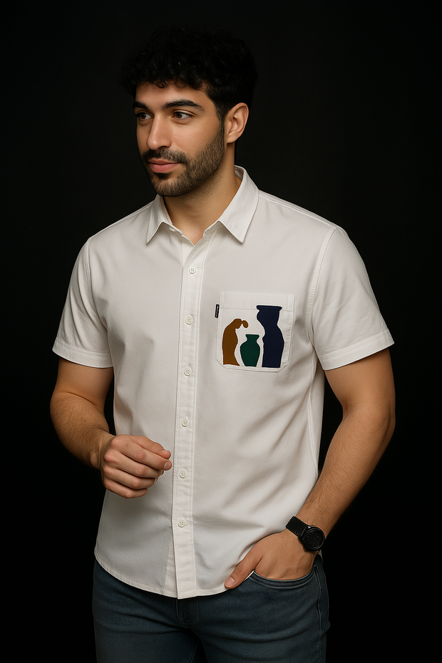 Artful Detail Pocket Shirt