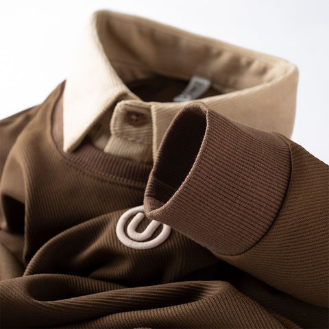 Vintage Crest Knit Sweatshirt