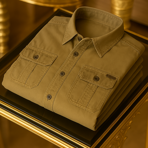 Cotton Cargo Double Pocket Shirts