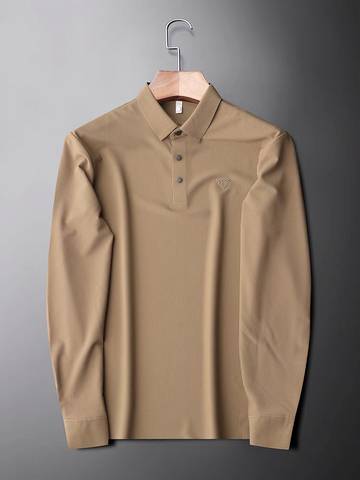 Wrinkle-Resistant Stripe Textured Pique Polo