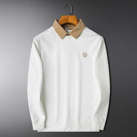 Vintage Crest Knit Sweatshirt