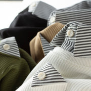 StratoLayer Dual-Collar Ribbed Sweatshirt