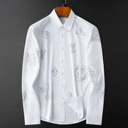 Diamond Accent Formal Shirt