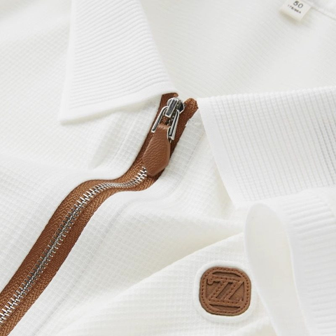 Heritage Zipline Crest Polo T-Shirt