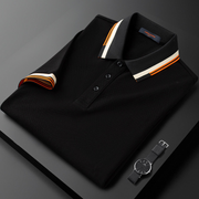 Tri-Line Luxe Panel Polo T-Shirt