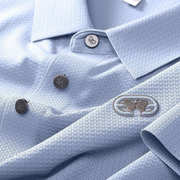 LuxeBreeze Crest Mesh Polo