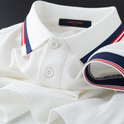 Tri-Line Luxe Panel Polo T-Shirt