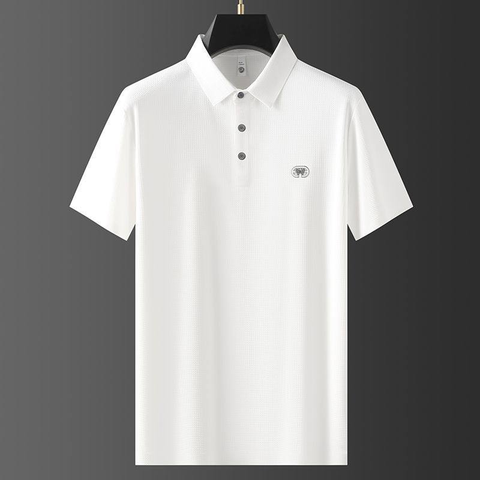 LuxeBreeze Crest Mesh Polo