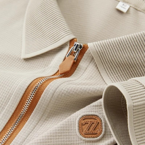 Heritage Zipline Crest Polo T-Shirt