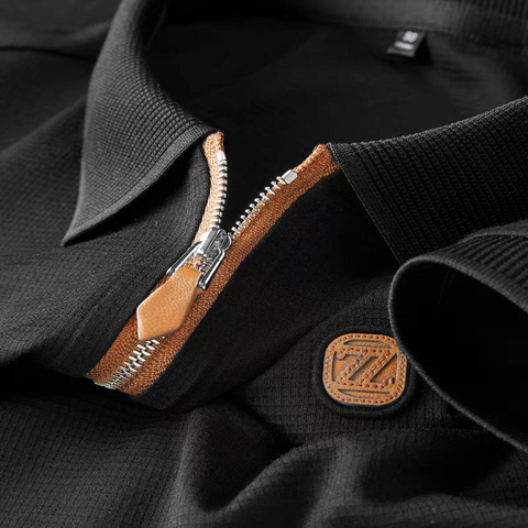 Heritage Zipline Crest Polo T-Shirt