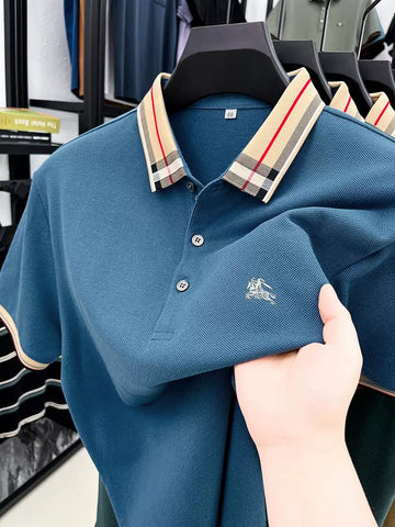 AristoCheck Emblem Collar Polo