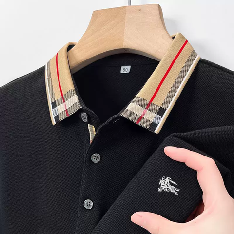AristoCheck Emblem Collar Polo