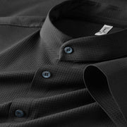 Breeze Textured Weave Mandarin Collar Shirt