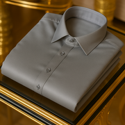 Men's Silk Luxury Business Long Sleeve Shirt