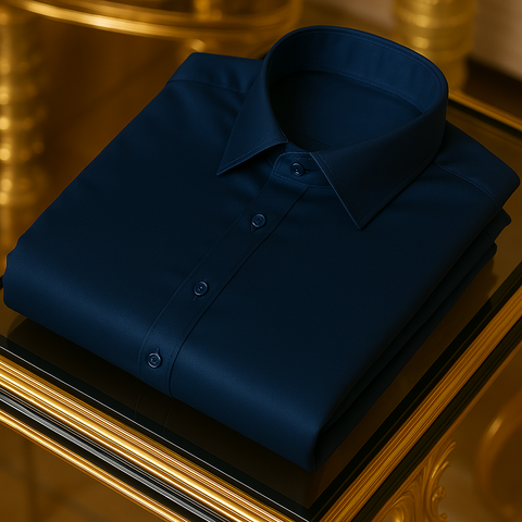 Men's Silk Luxury Business Long Sleeve Shirt